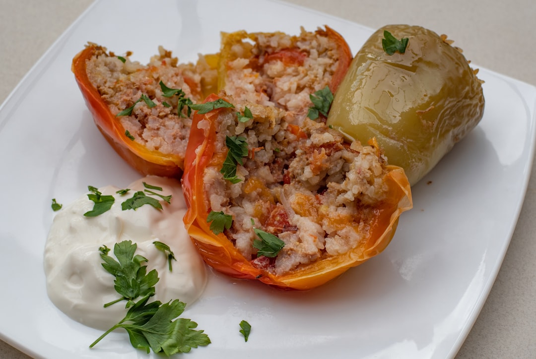 Beef stuffed peppers
