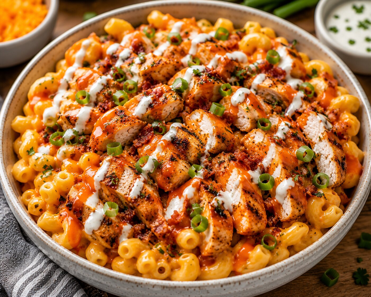 Buffalo Chicken Mac Bowl