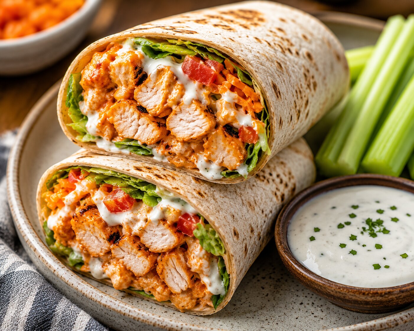 Buffalo Ranch Turkey Wrap