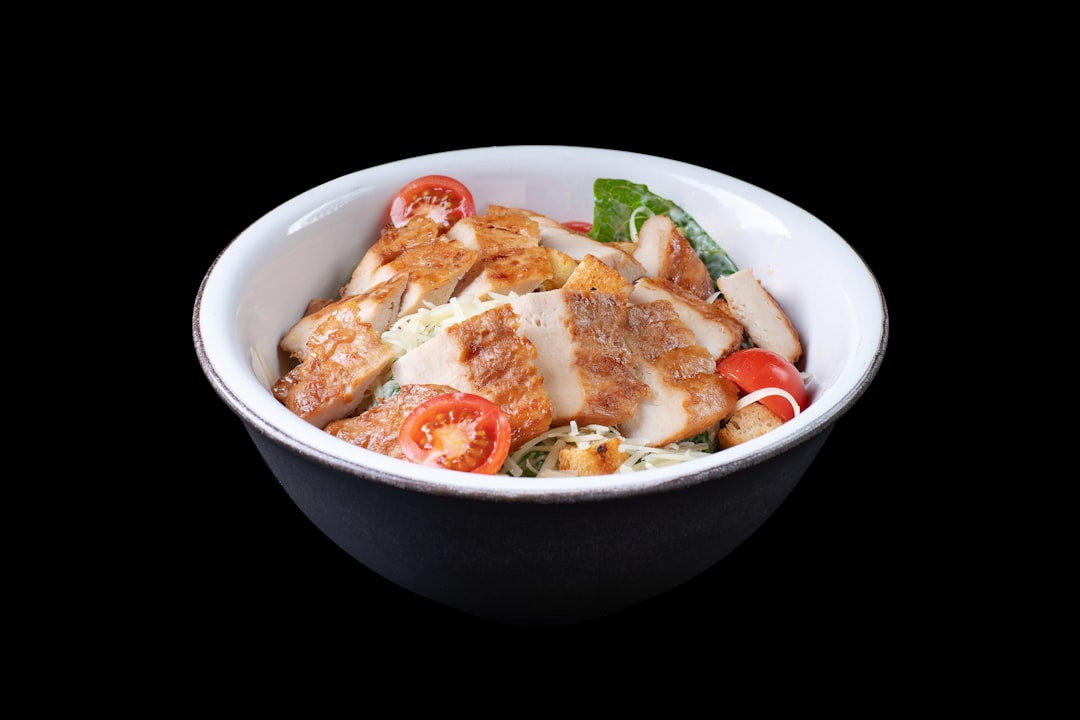Greek salad with chicken