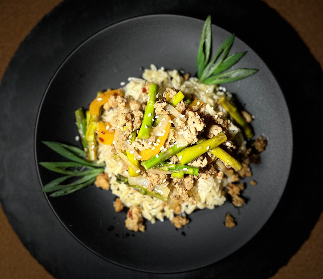 Ground turkey stir fry