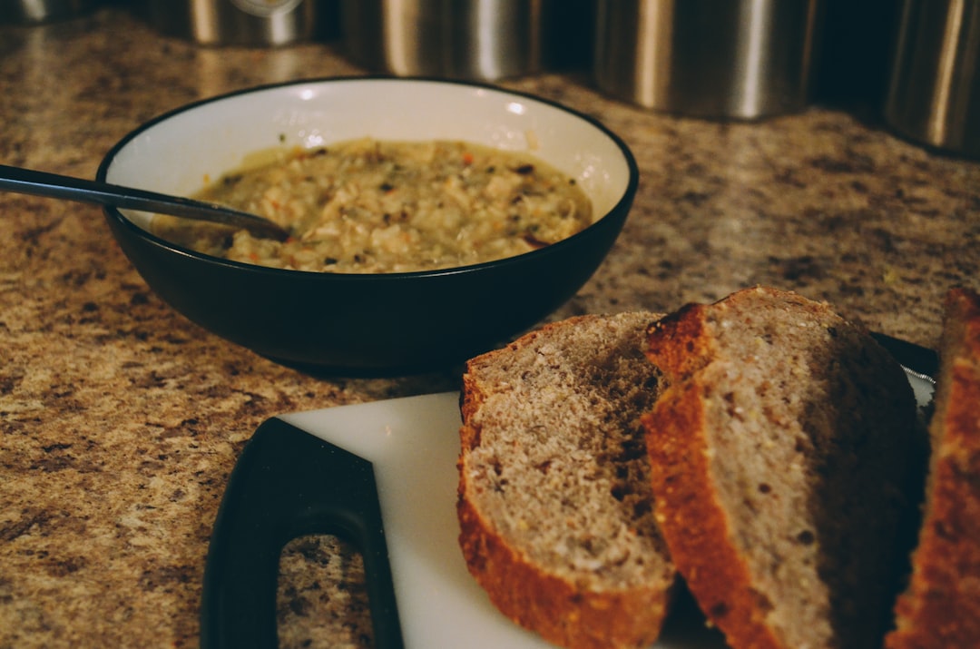Lentil soup & bread
