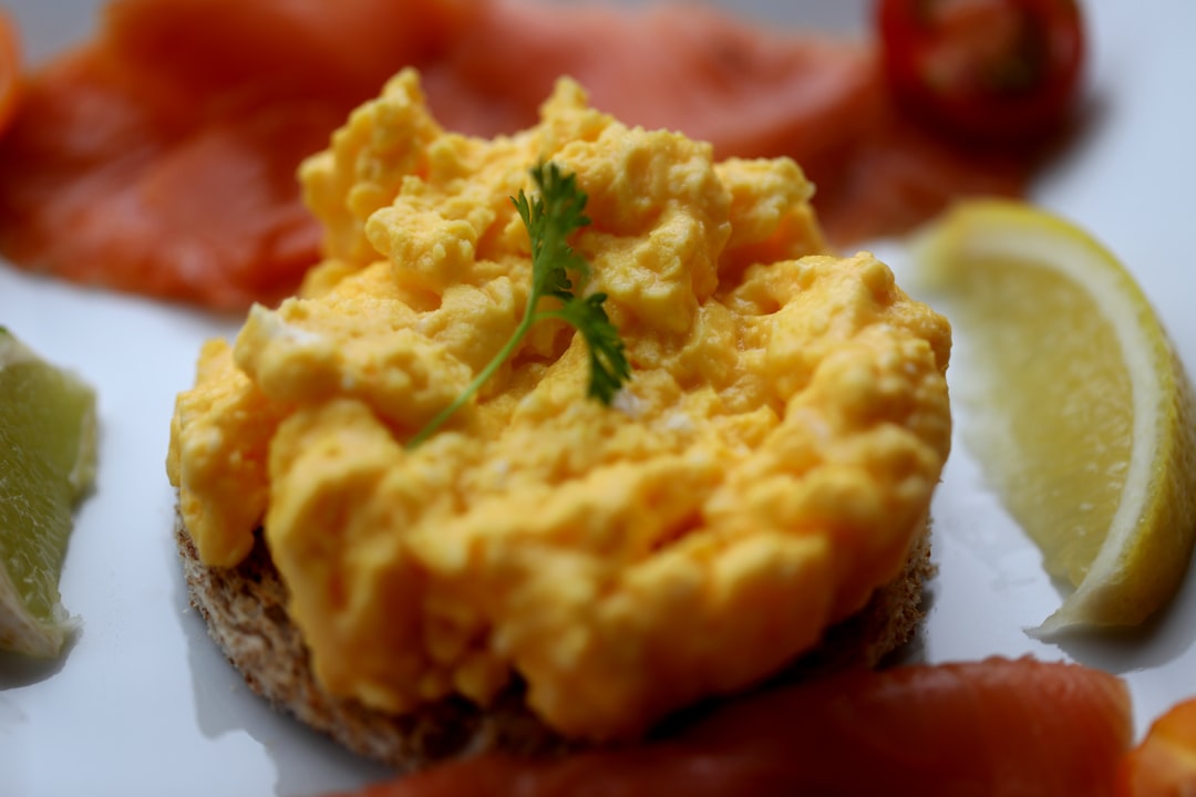 Salmon & egg scramble