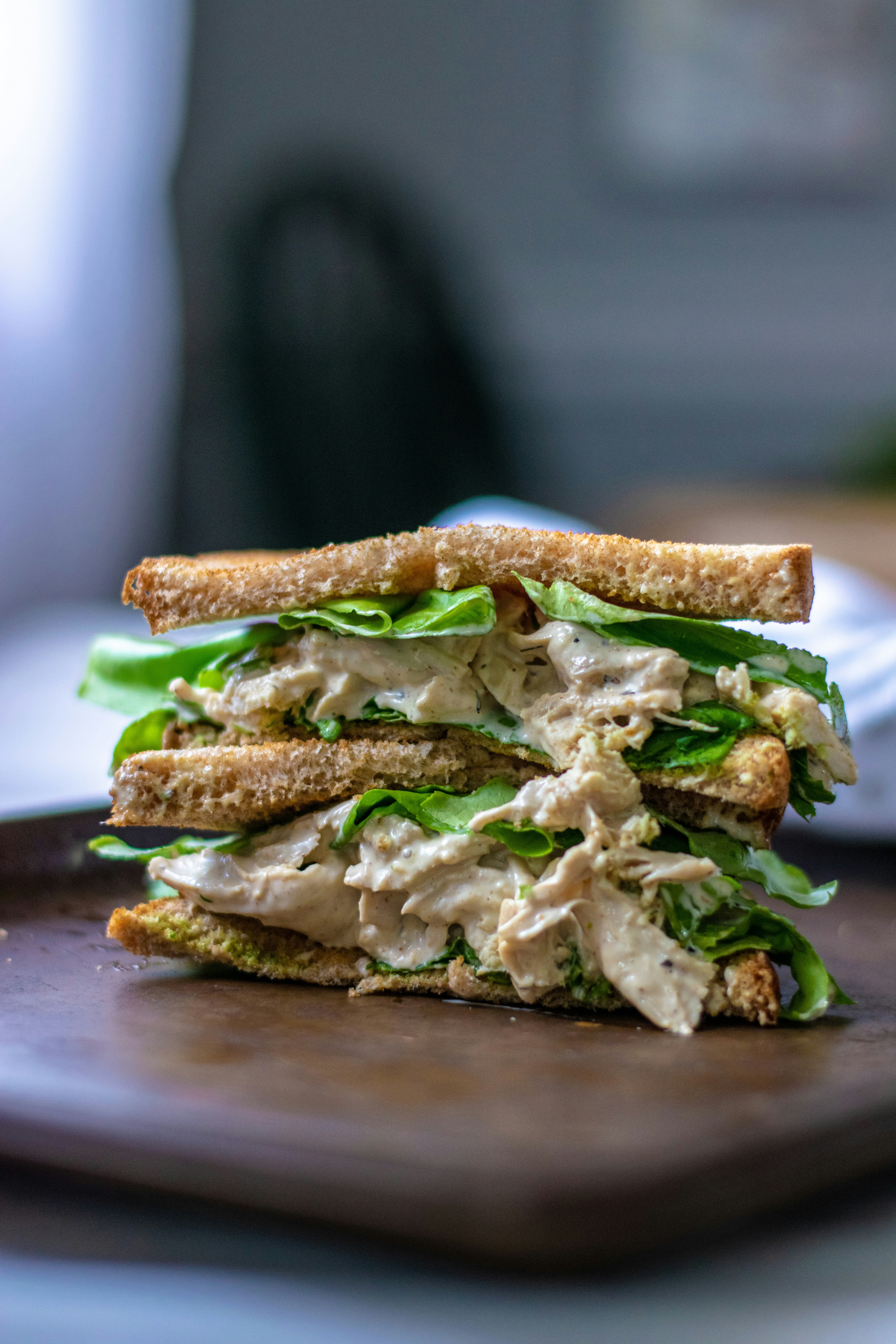 Tuna salad on whole grain